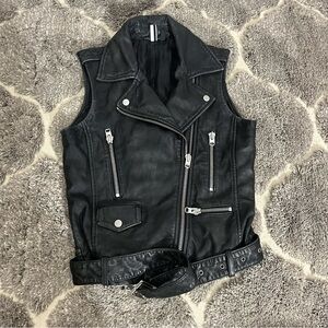Top Shop Leather Vest